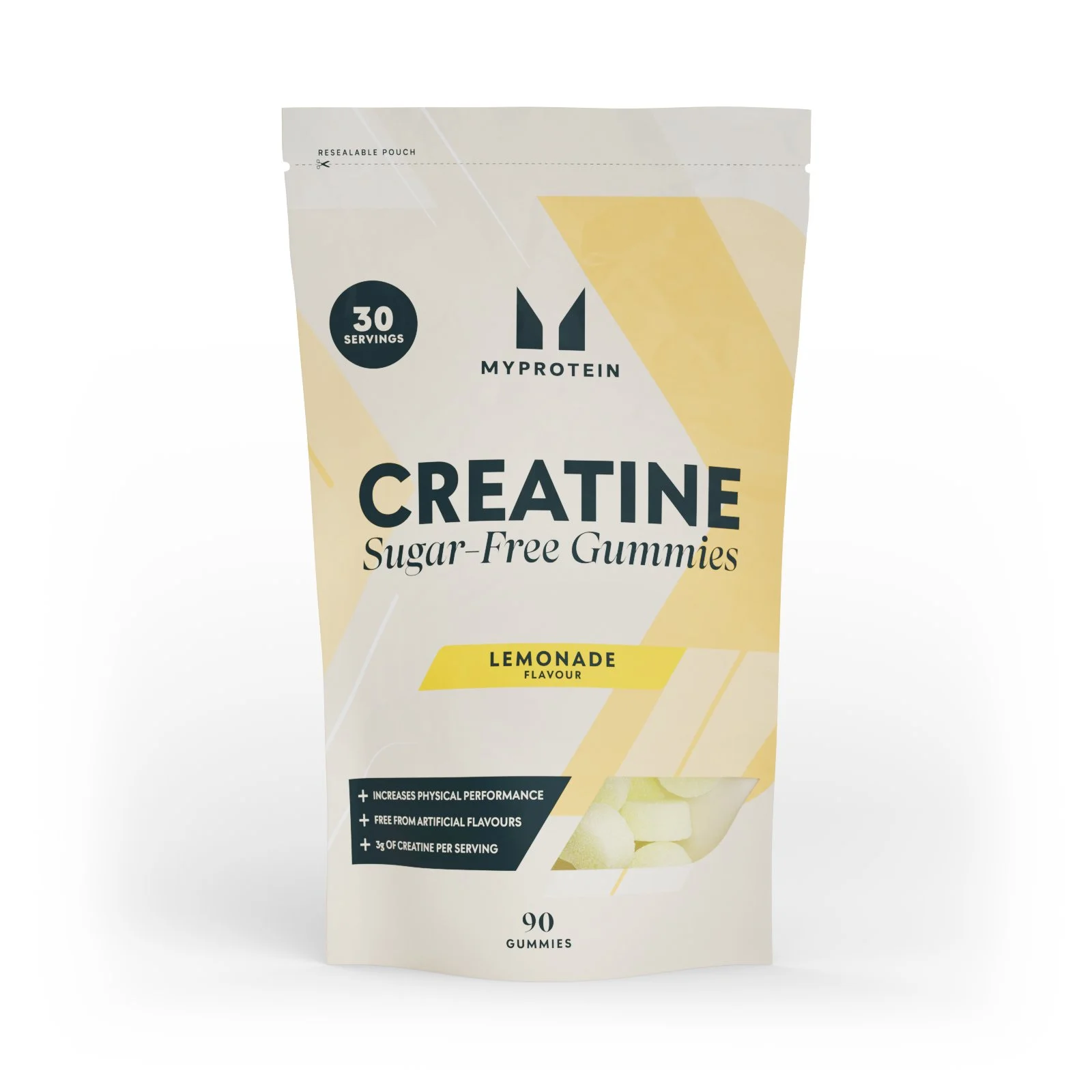 Gummies cu Creatină fără Zahăr - 90 GUMMIES - 30servings - Lemonade Imagine 1