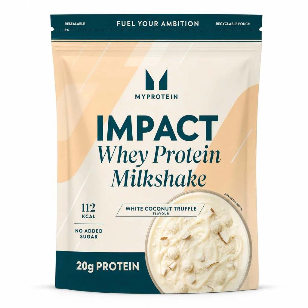 Impact Whey Protein Milkshake — White Coconut Truffle - 900G - 30servings - Ciocolată albă și Cocos Imagine 1